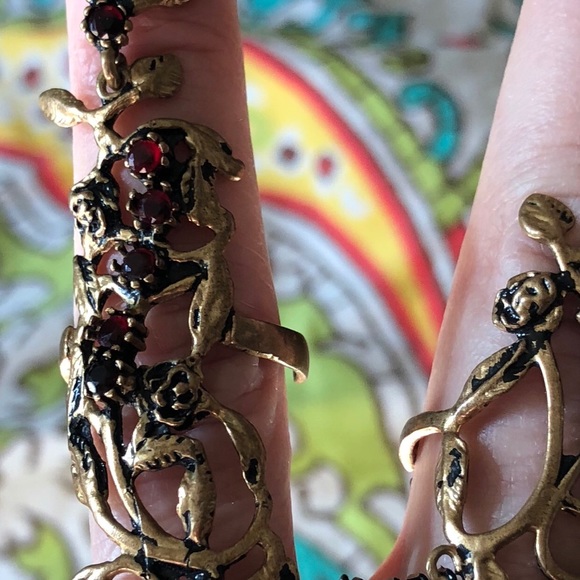 Chain attached double rings for 2 fingers OS - Picture 3 of 6